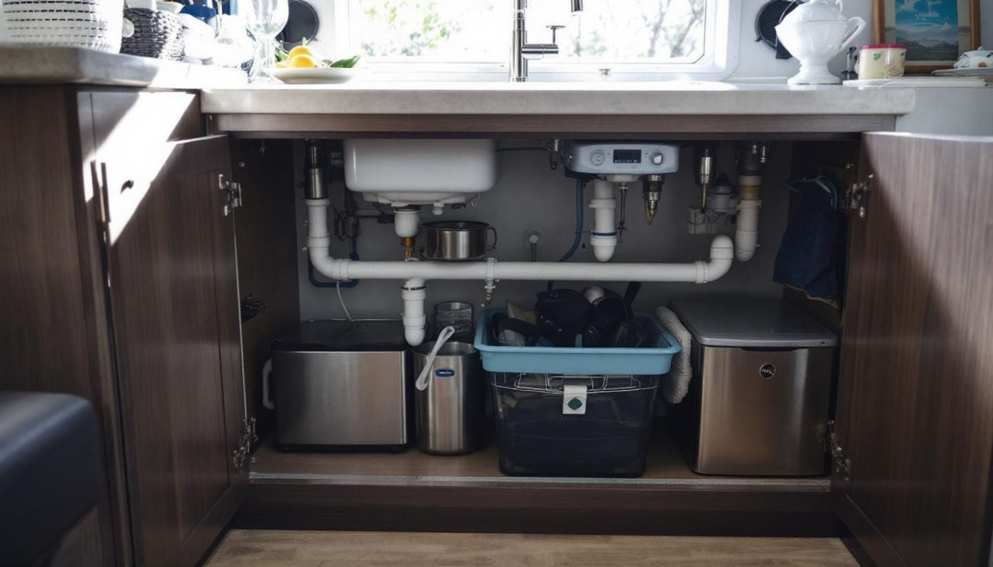 Optimisation de l'espace sous l'évier pour plusieurs appareils